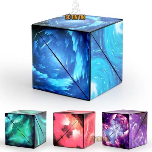 Khối Rubik 3D Có Từ Tính Thiết Kế Magnetic Magic Cube Rubic Xếp Hình Hình Học 3D Hình Học Sáng Tạo 6.5 CM