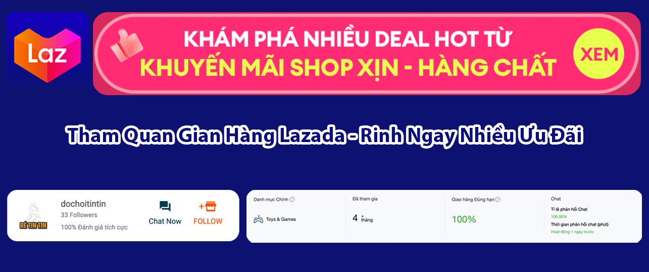 Cửa hàng đồ chơi tin tin trên lazada